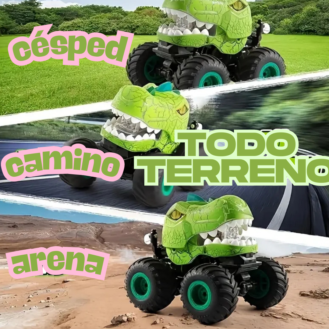 Coche teledirigido «Dinosaurio» con humo y luces - Imagen 6
