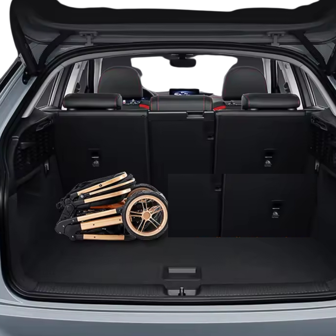 Cochecito de bebé 3 en 1 con cesta y diseño alto - Imagen 18