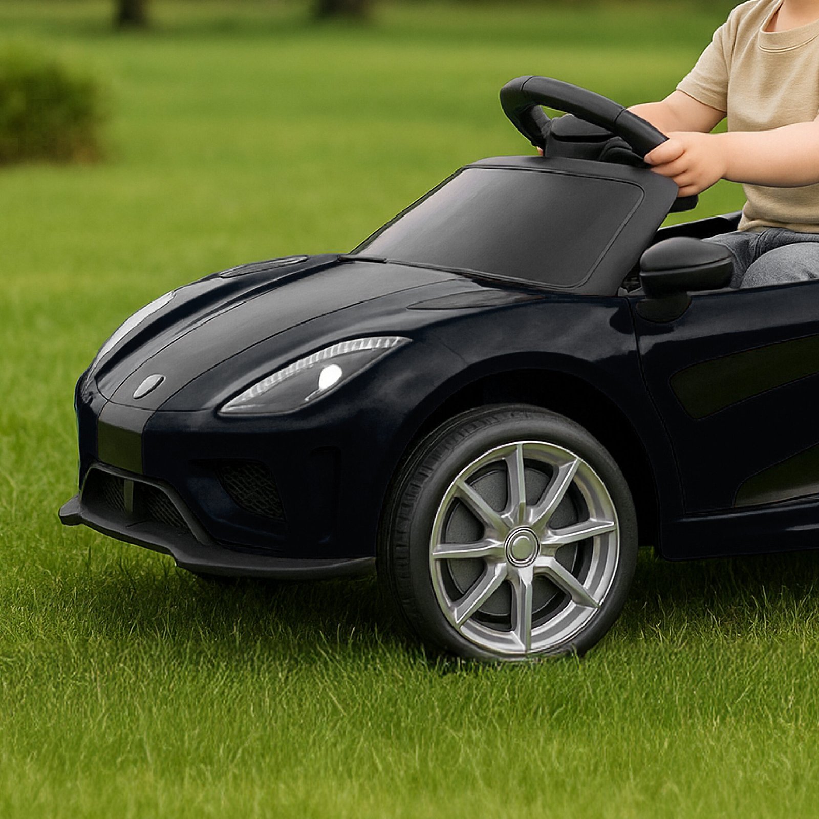 Coche eléctrico infantil con control remoto para niños de 1 a 4 años - Imagen 9