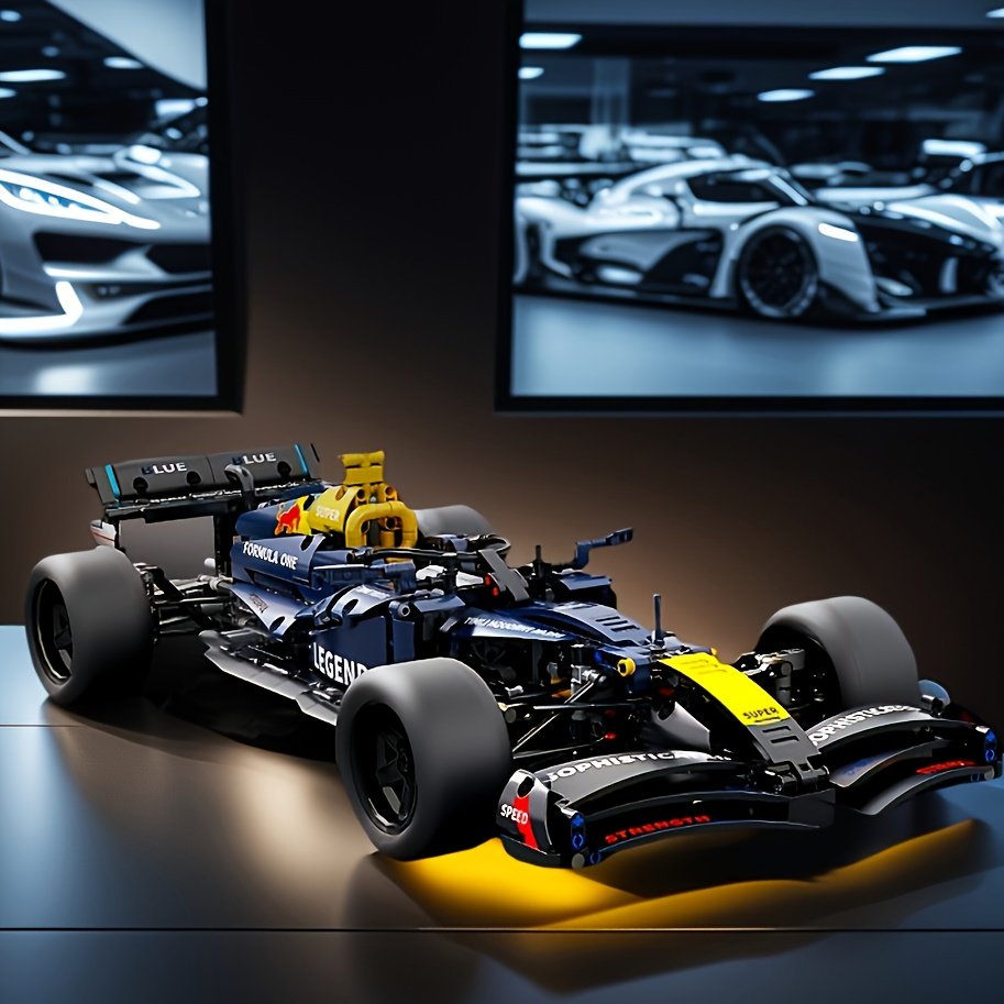 Modelo de bloques de construcción de coches de carreras Oracle Red Bull Racing - Imagen 5