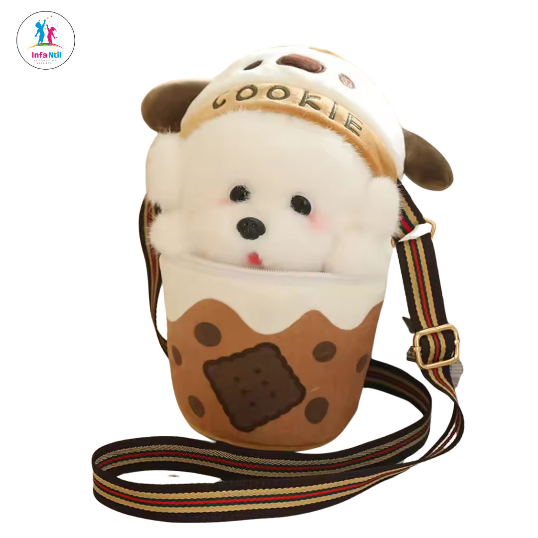 Bolso bandolera de peluche
