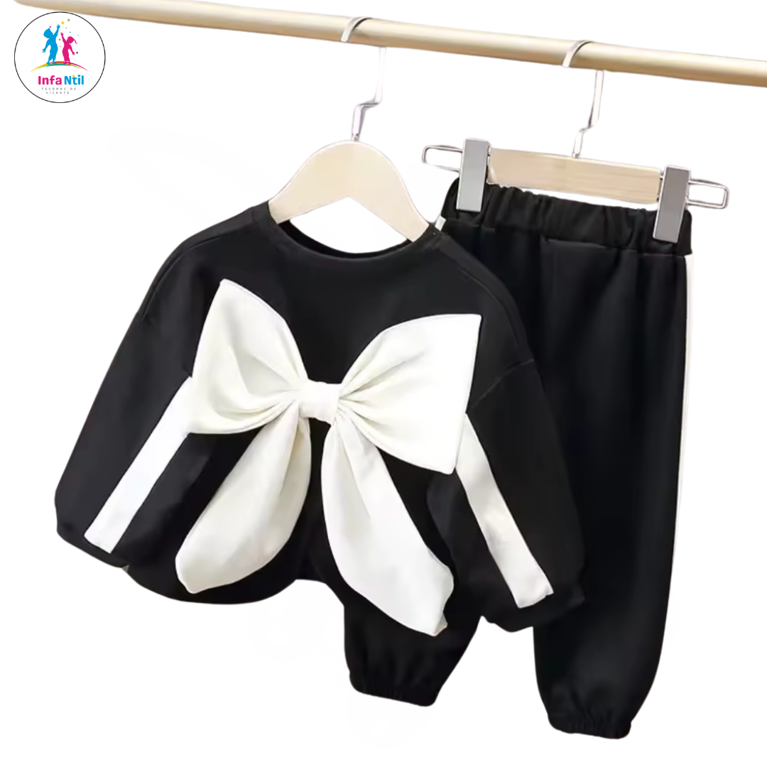Conjuntos de moda con lazo para niños