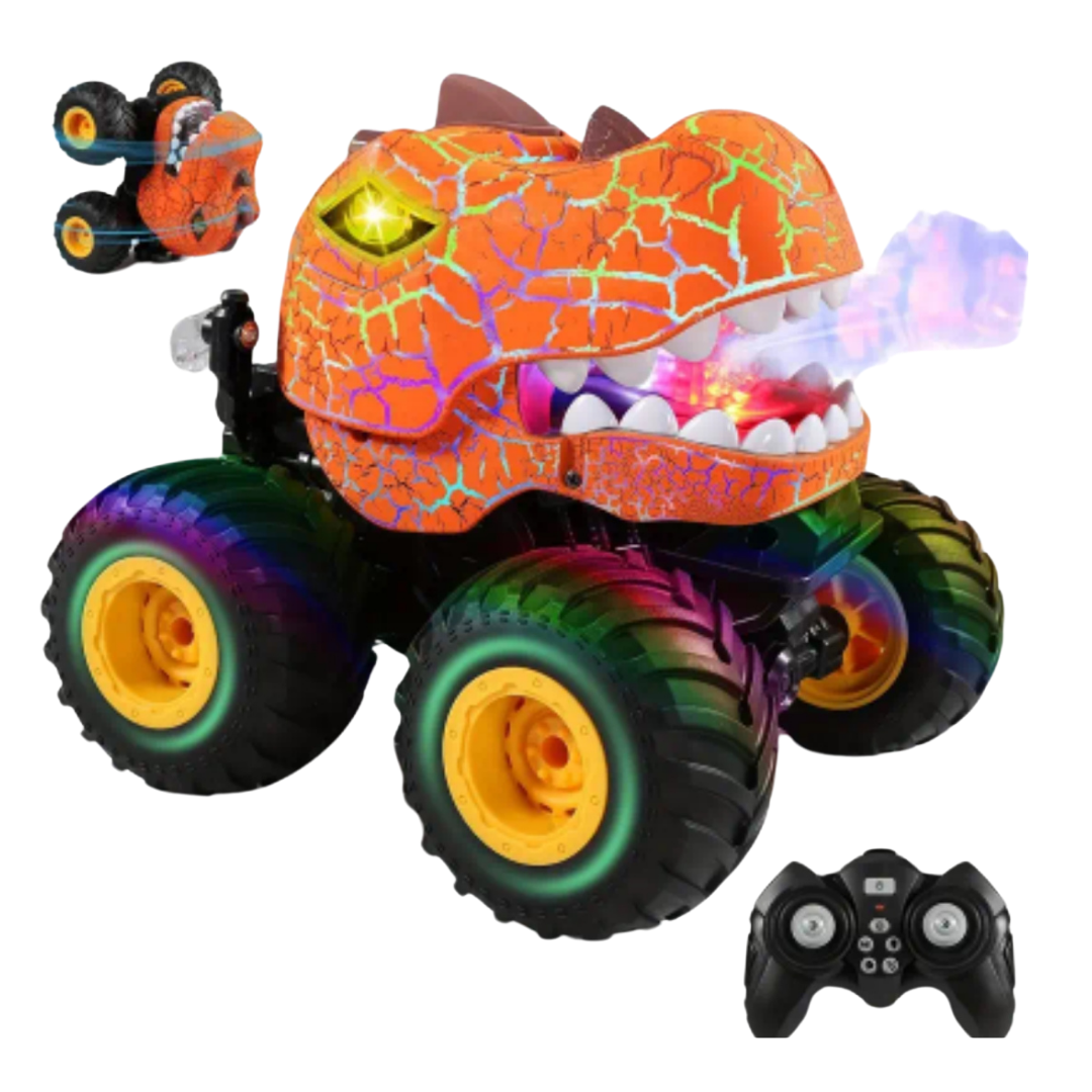 Coche teledirigido «Dinosaurio» con humo y luces - Imagen 5