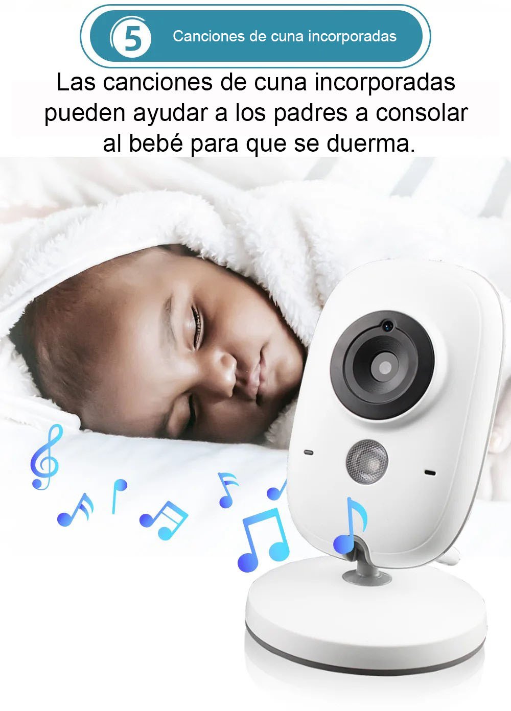 Monitor de bebé inalámbrico con video - Imagen 6