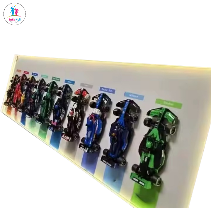 Panel de pared para 10 coches LEGO Speed Champions Ultimate Fórmula 1