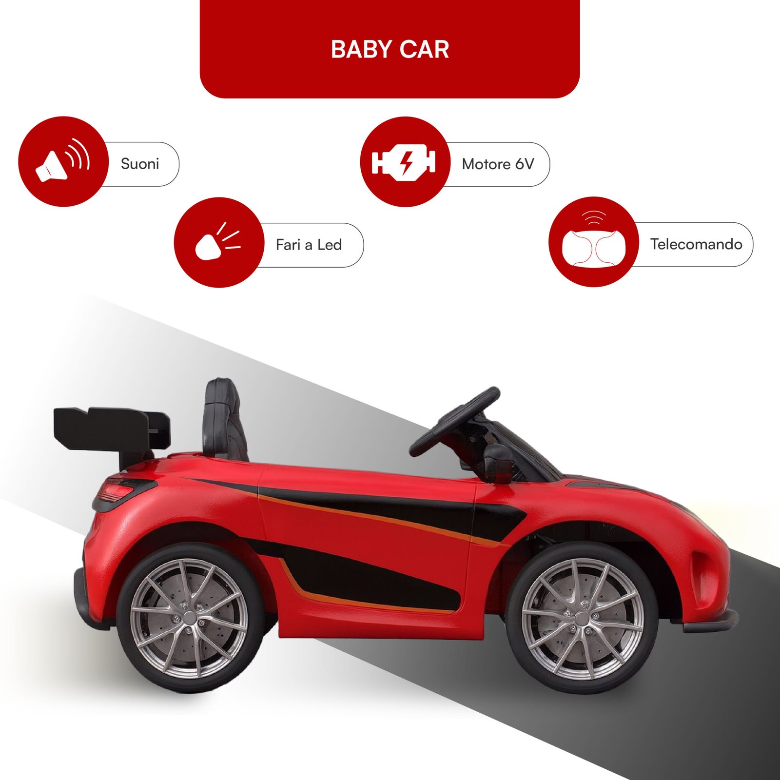 Coche eléctrico infantil con control remoto para niños de 1 a 4 años - Imagen 16