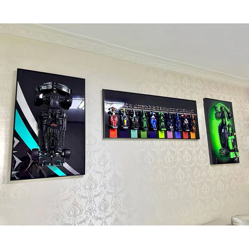 Panel de pared para 10 coches LEGO Speed Champions Ultimate Fórmula 1 - Imagen 2