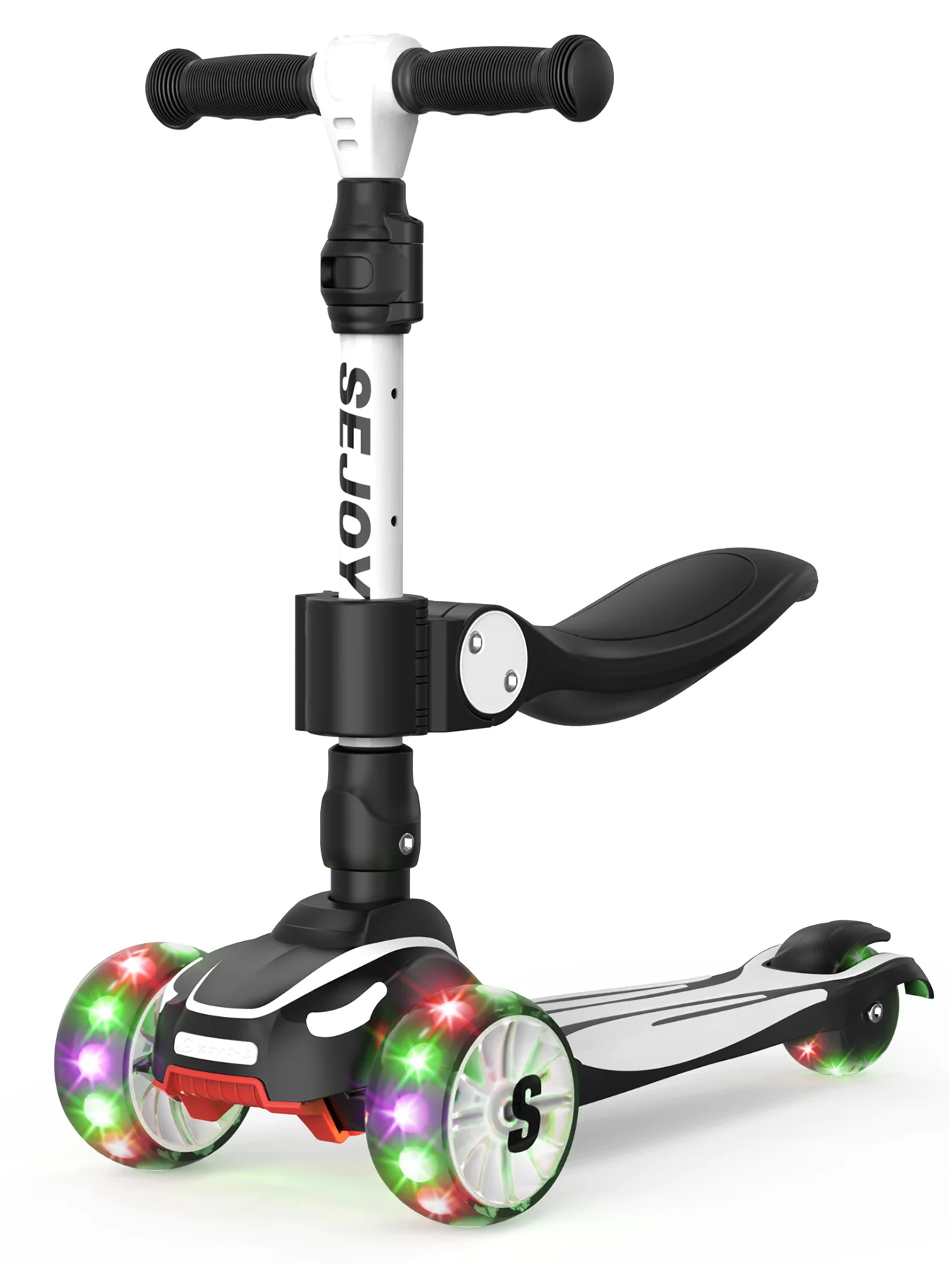 Patinete de tres ruedas con luces LED intermitentes 3 en 1 - Imagen 2