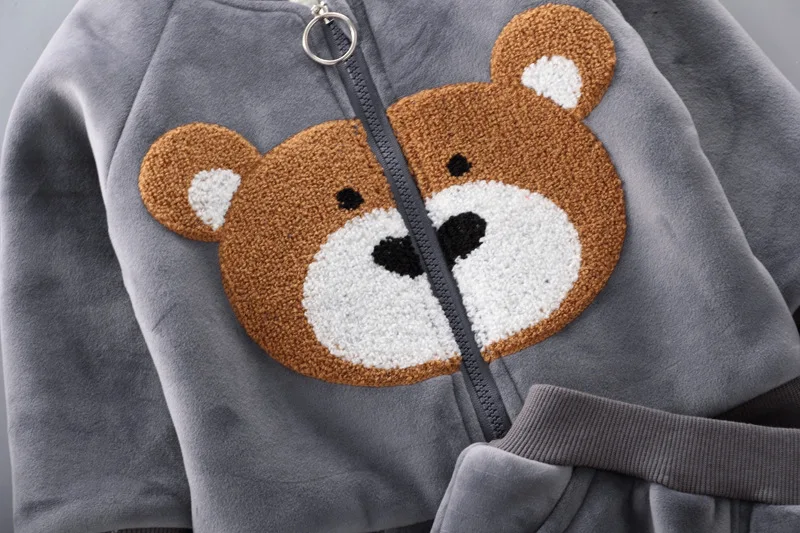 Conjunto de tres piezas otoño-invierno para bebé - Imagen 7