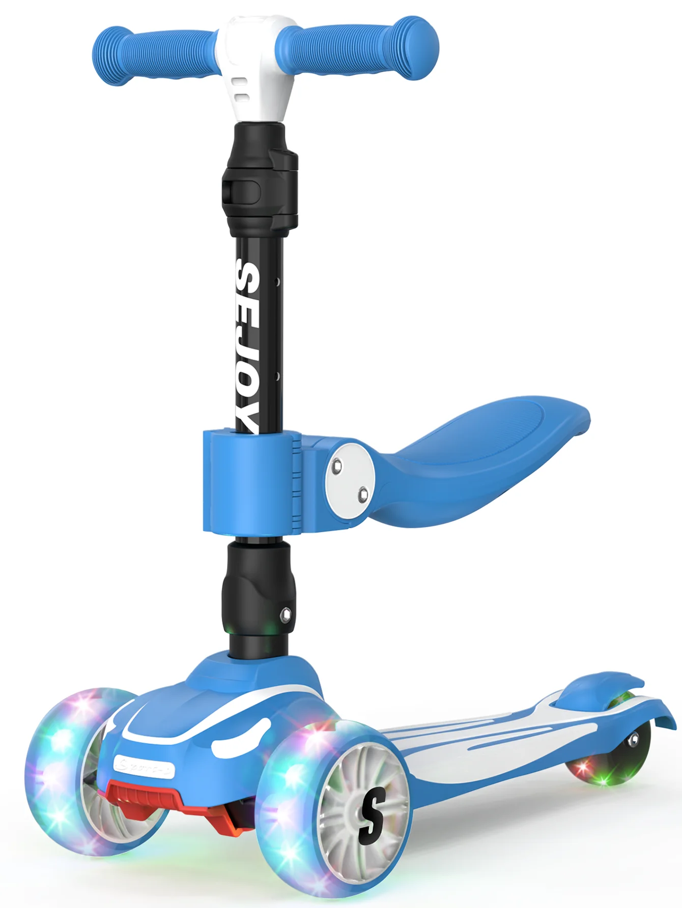 Patinete de tres ruedas con luces LED intermitentes 3 en 1 - Imagen 6