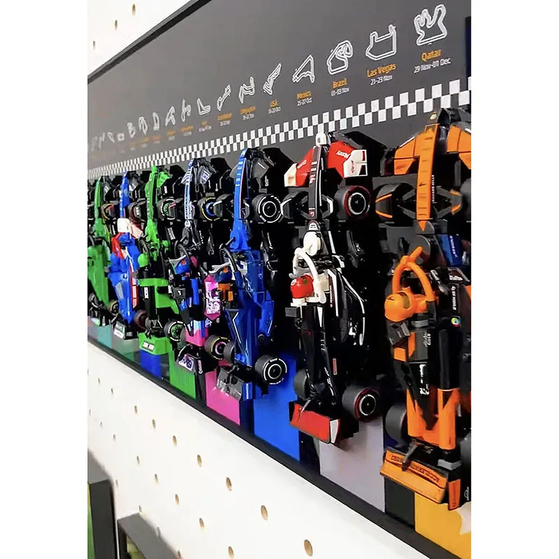 Panel de pared para 10 coches LEGO Speed Champions Ultimate Fórmula 1 - Imagen 5