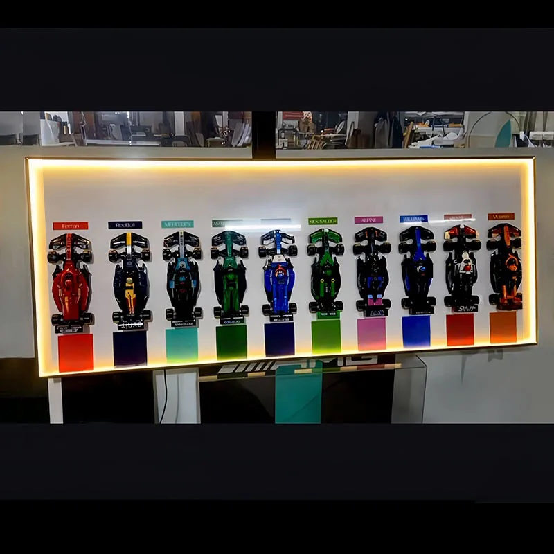 Panel de pared para 10 coches LEGO Speed Champions Ultimate Fórmula 1 - Imagen 8