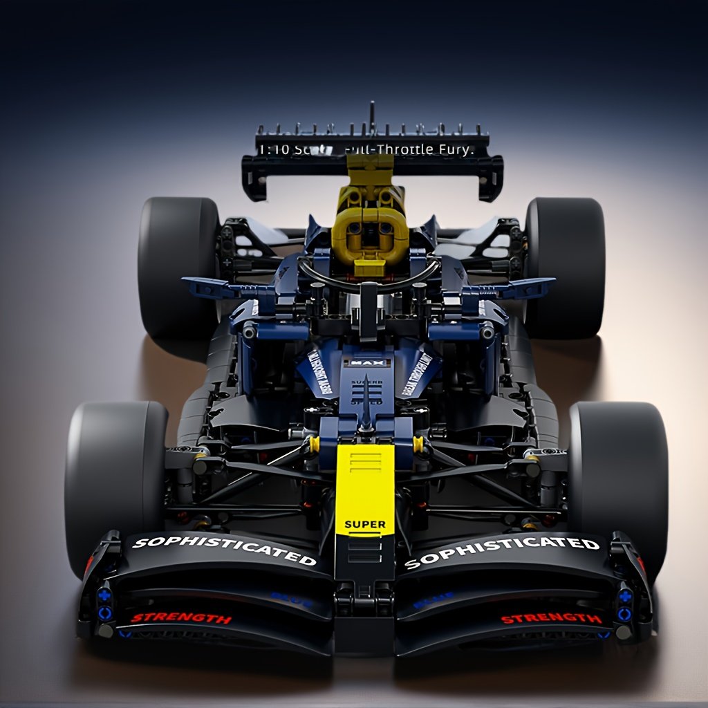 Modelo de bloques de construcción de coches de carreras Oracle Red Bull Racing - Imagen 4