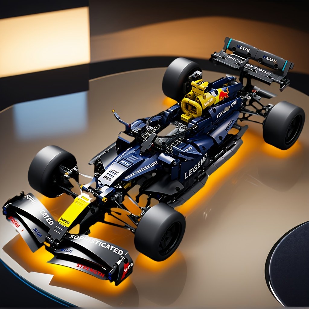 Modelo de bloques de construcción de coches de carreras Oracle Red Bull Racing - Imagen 6
