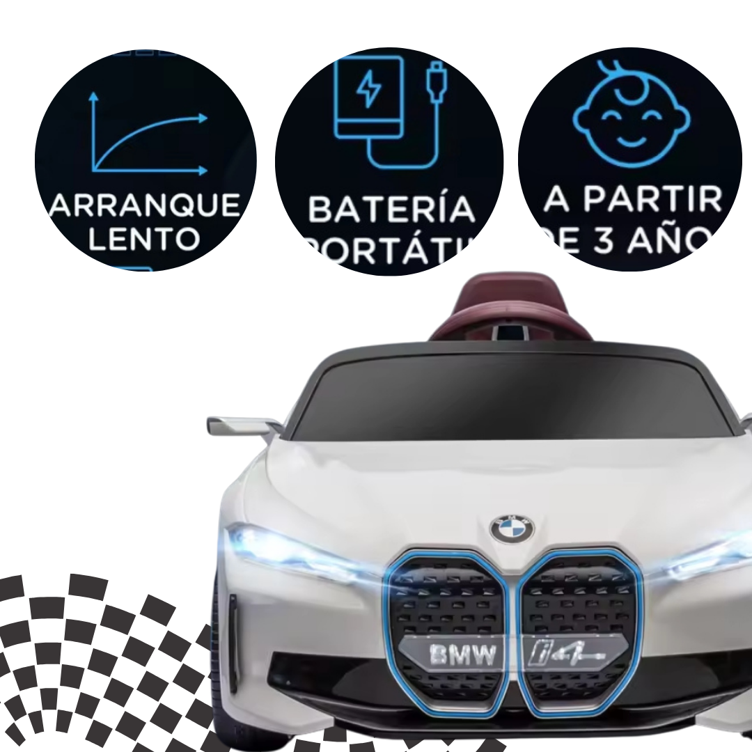 Coche eléctrico infantil BMW con MP3 - Imagen 3