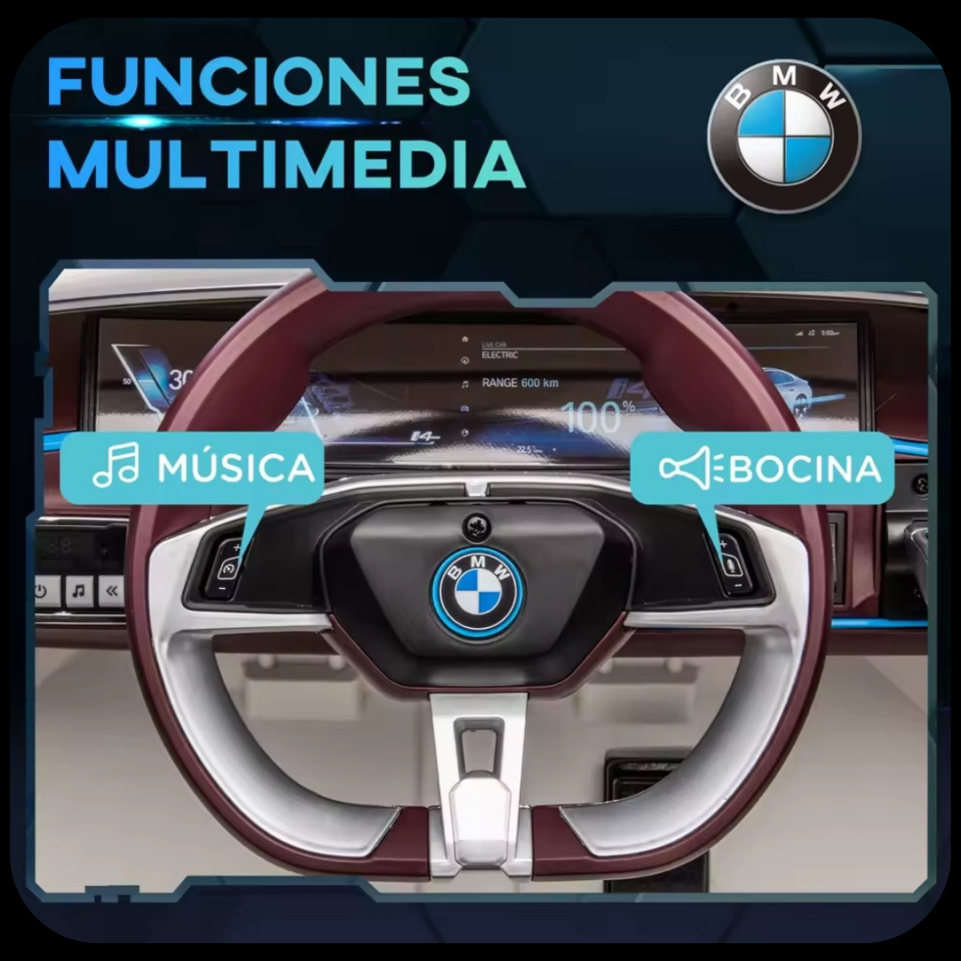 Coche eléctrico infantil BMW con MP3 - Imagen 6